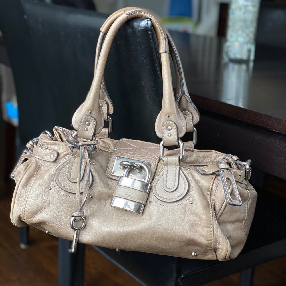 Chloe Paddington Leather Padlock Satchel